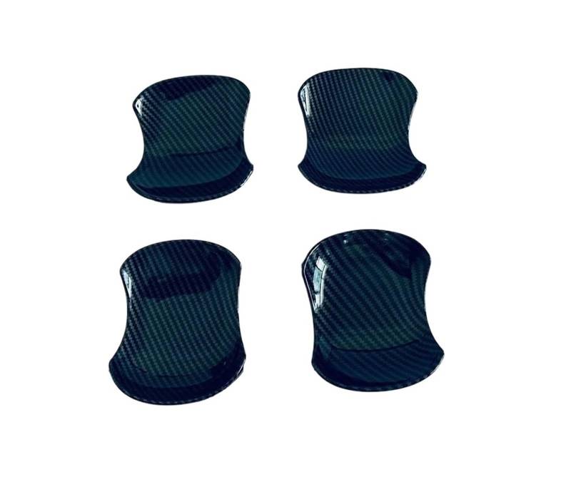 CNMNDE Türgriff-Schüssel-Abdeckung, Becher-Hohlraumverkleidung, passend for Toyota, Voxy Noah R90 2022–2024, ABS-Einsatz, Fangform, Garnierung Griffschalen-Dekorationsaufkleber(Carbon fiber style) von CNMNDE