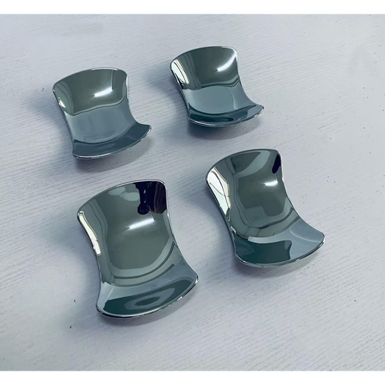 CNMNDE Türgriff-Schüssel-Abdeckung, Cup-Hohlraum-Verkleidung, passend for Suzuki, Spacia Custom MK54S MK94S 2024 2025, ABS-Chrom-Einsatz, Fangform, Garnierung Griffschalen-Dekorationsaufkleber(ABS Chr CNMNDE Türgriff-Schüssel-Abdeckung, Cup-Hohlraum-Verkleidung, passend for Suzuki, Spacia Custom MK54S MK94S 2024 2025, ABS-Chrom-Einsatz, Fangform, Garnierung Griffschalen-Dekorationsaufkleber(ABS Chr von CNMNDE