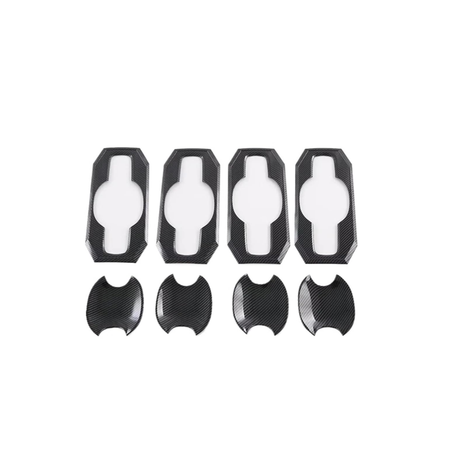 CNMNDE Türgriff-Schüssel-Abdeckung, Cup-Hohlraum-Verkleidung, passend for Toyota, Tundra Griffschalen-Dekorationsaufkleber(Carbon fiber style) von CNMNDE