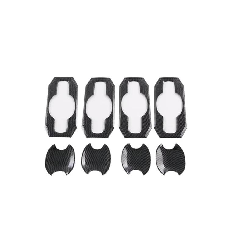 CNMNDE Türgriff-Schüssel-Abdeckung, Cup-Hohlraum-Verkleidung, passend for Toyota, Tundra Griffschalen-Dekorationsaufkleber(Carbon fiber style) von CNMNDE