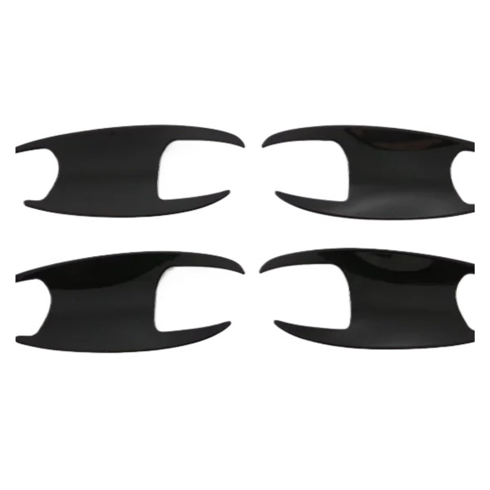 CNMNDE Türgriffschalen-Abdeckungsverkleidung, passend for BYD, Tang II EV Tan EV 2022–2023, Cup-Hohlraum-Einsatz, Fangform, Garnierung Griffschalen-Dekorationsaufkleber(Piano black) von CNMNDE