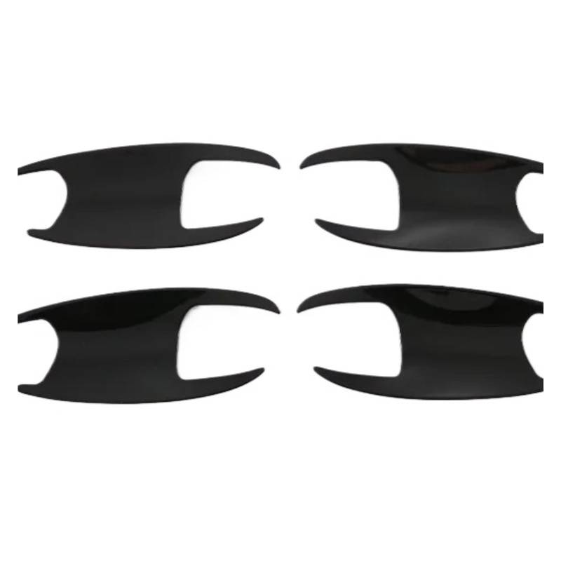 CNMNDE Türgriffschalen-Abdeckungsverkleidung, passend for BYD, Tang II EV Tan EV 2022–2023, Cup-Hohlraum-Einsatz, Fangform, Garnierung Griffschalen-Dekorationsaufkleber(Piano black) von CNMNDE