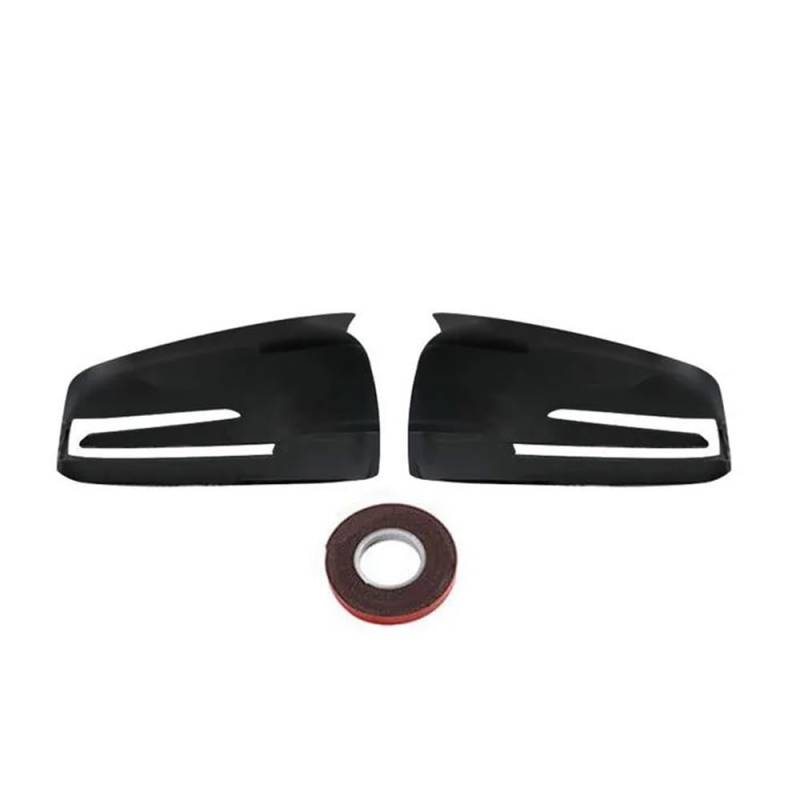 Auto Spiegelkappen A B C E S CLA GLA GLK-Klasse Rückspiegel-Seitenspiegel-Abdeckung Flügelkappenverkleidung Für W176 W246 W212 W204 C117 X156 X204 W221(Gloss Black) von CNMVCJSAR