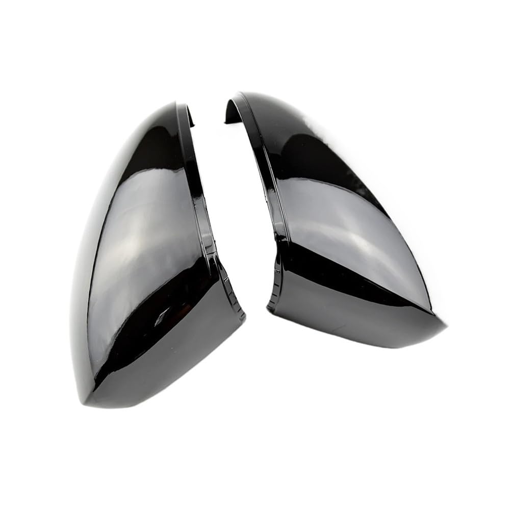 Auto Spiegelkappen Ersatz-Seitenflügelspiegelkappenabdeckung Für Tiguan MK1 Für Sharan 2009–2015(Bright black) von CNMVCJSAR