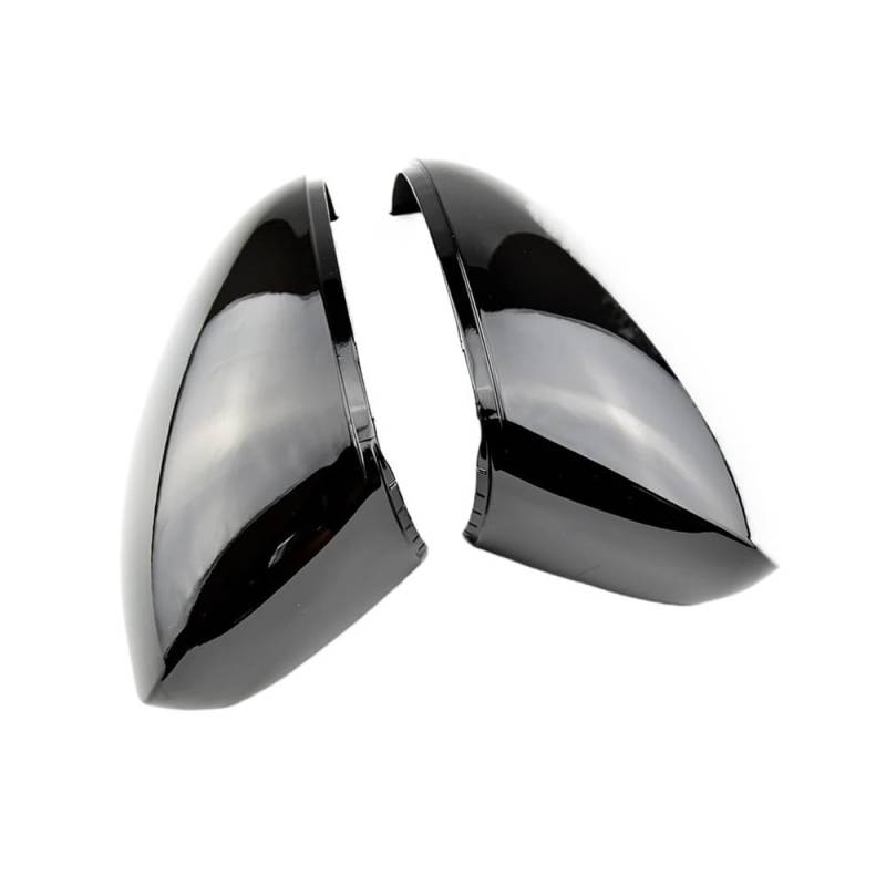 Auto Spiegelkappen Ersatz-Seitenflügelspiegelkappenabdeckung Für Tiguan MK1 Für Sharan 2009–2015(Bright black) von CNMVCJSAR