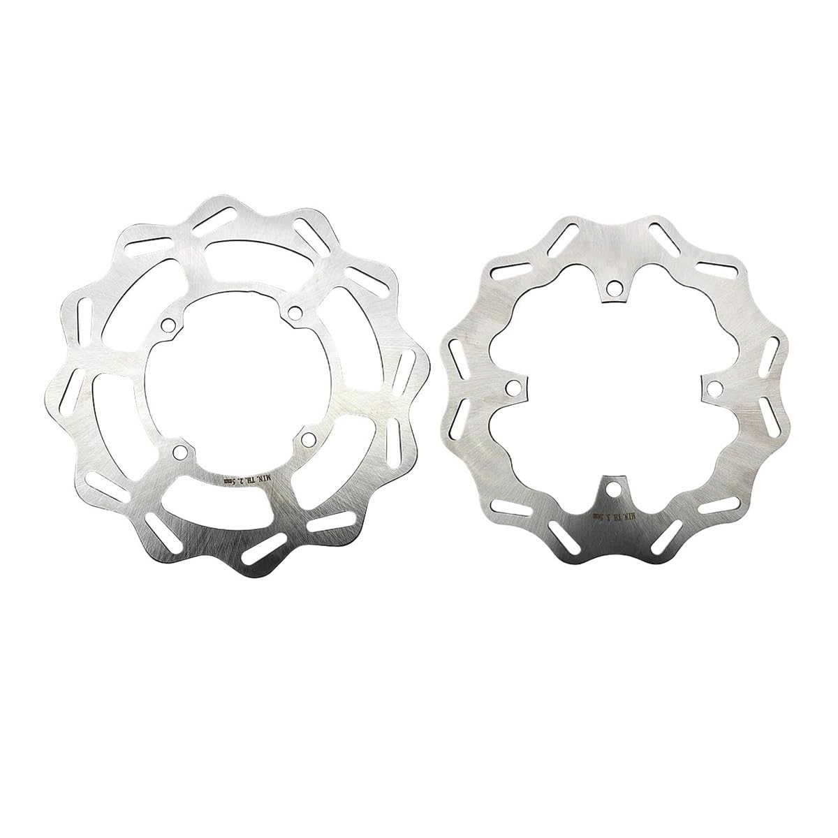 Motorrad Bremsscheibe KX250F KX450F Motorrad Vorne Hinten Bremsscheibe Rotor Für KX Für KLX Für KX125 KX250 KLX450R Motocross Zubehör 270mm 240mm Scheibenbremse(Front and Rear) von CNMVCJSAR