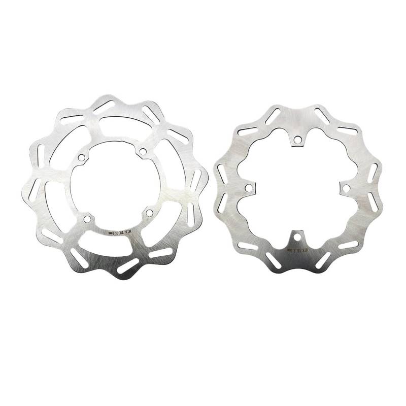 Motorrad Bremsscheibe KX250F KX450F Motorrad Vorne Hinten Bremsscheibe Rotor Für KX Für KLX Für KX125 KX250 KLX450R Motocross Zubehör 270mm 240mm Scheibenbremse(Front and Rear) von CNMVCJSAR