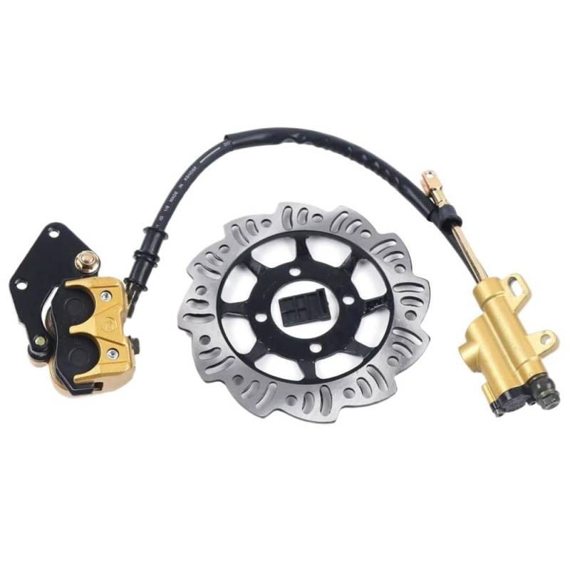 Motorrad Bremsscheibe Motocross-Bremssattelsystem Mit Hydraulischer Bremse Für Die Hintere Scheibe 49–125 Cm Für Dirt Bike Hydraulische Bremse Motorradzubehör Scheibenbremse von CNMVCJSAR