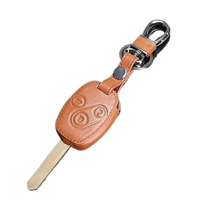 Schlüsselhülle Für CR-V Für Fit Für Pilot Für Accord Für Civic Leder Schlüsselanhänger Ring Abdeckung Fall Halter 3 Taste Auto Styling Auto Schlüsselgehäuse(09) von CNMVCJSAR