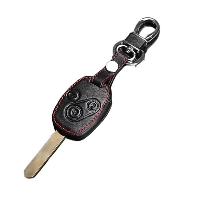 Schlüsselhülle Für CR-V Für Fit Für Pilot Für Accord Für Civic Leder Schlüsselanhänger Ring Abdeckung Fall Halter 3 Taste Auto Styling Auto Schlüsselgehäuse(1 UK) von CNMVCJSAR