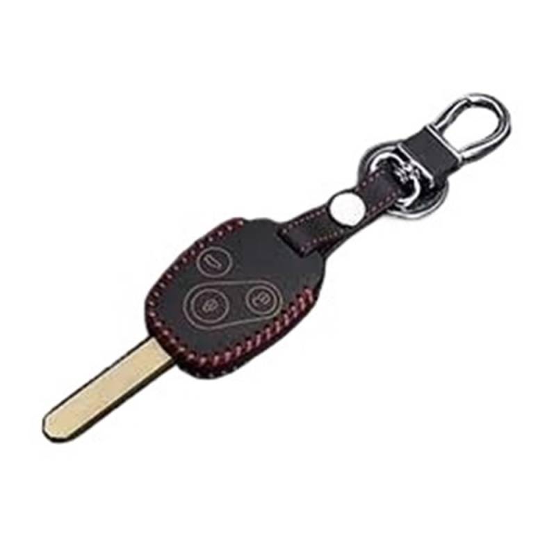 Schlüsselhülle Für CR-V Für Fit Für Pilot Für Accord Für Civic Leder Schlüsselanhänger Ring Abdeckung Fall Halter 3 Taste Auto Styling Auto Schlüsselgehäuse(11 Star Yellow) von CNMVCJSAR