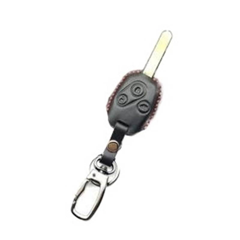 Schlüsselhülle Für CR-V Für Fit Für Pilot Für Accord Für Civic Leder Schlüsselanhänger Ring Abdeckung Fall Halter 3 Taste Auto Styling Auto Schlüsselgehäuse(5) von CNMVCJSAR