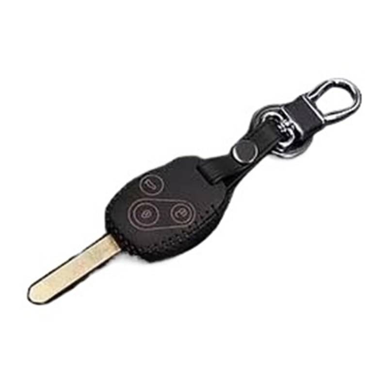 Schlüsselhülle Für CR-V Für Fit Für Pilot Für Accord Für Civic Leder Schlüsselanhänger Ring Abdeckung Fall Halter 3 Taste Auto Styling Auto Schlüsselgehäuse(Blanc) von CNMVCJSAR