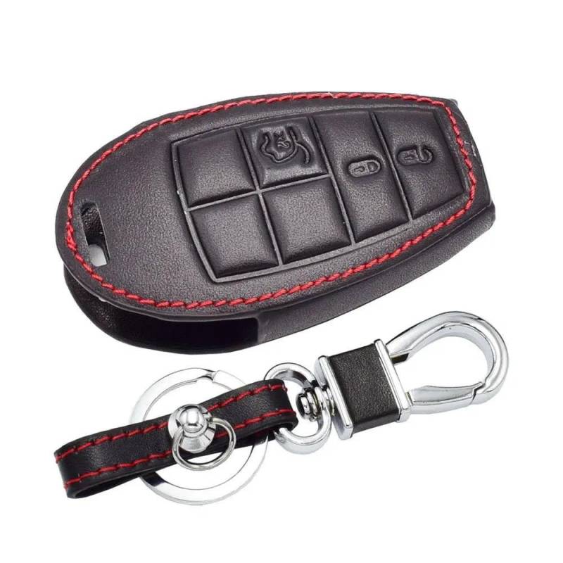 Schlüsselhülle Leder-Autoschlüsselabdeckung Für Challenger Für Charger Für Magnum Für Ram Für Commander Grand Für Cherokee Für Chrysler 300 Fernbedienungsgehäuse Auto Schlüsselgehäuse von CNMVCJSAR