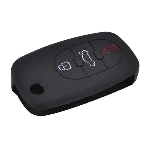 Schlüsselhülle Silikon-Autoschlüsselgehäuse Mit 3 Tasten Für A2 A3 S3 A4 S4 RS4 A6 S6 A8 S8 TT Roadster Cabriolet 1997–2006 Auto Schlüsselgehäuse von CNMVCJSAR
