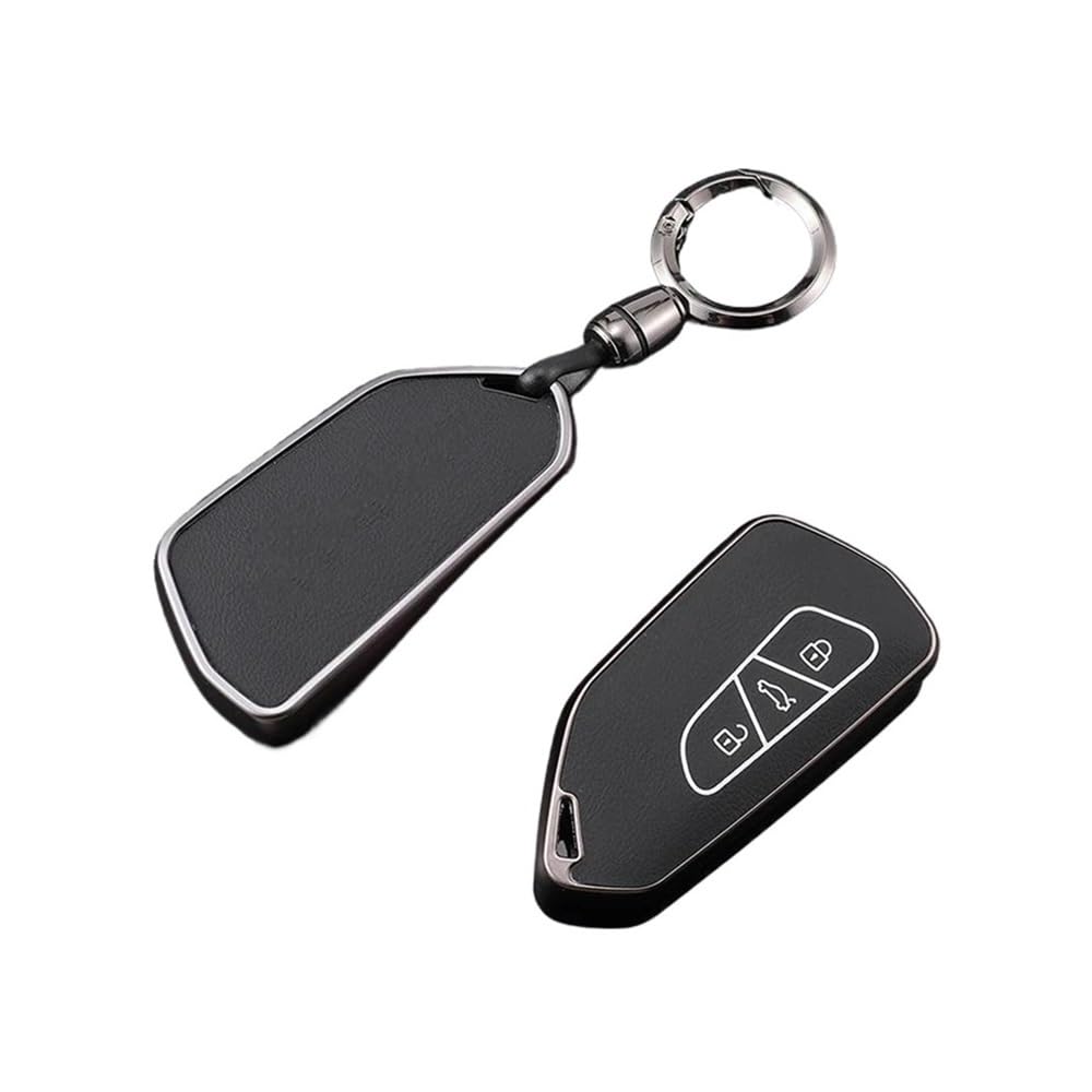 Schlüsselhülle TPU Leder Auto Fernbedienung Schlüssel Fall Fob Abdeckung Halter Shell Für Golf 8 ID.3 ID.4 MK4 MK8 2022 2021 Für GTI R Zubehör Auto Schlüsselgehäuse(Black Chain) von CNMVCJSAR