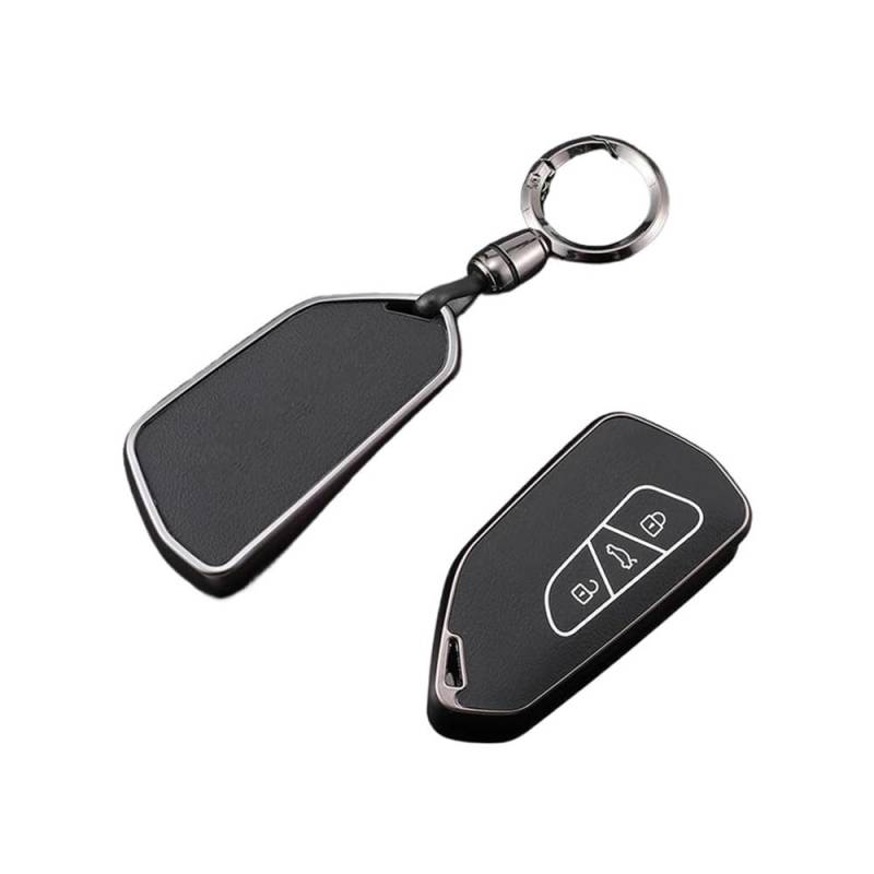 Schlüsselhülle TPU Leder Auto Fernbedienung Schlüssel Fall Fob Abdeckung Halter Shell Für Golf 8 ID.3 ID.4 MK4 MK8 2022 2021 Für GTI R Zubehör Auto Schlüsselgehäuse(Black Chain) von CNMVCJSAR