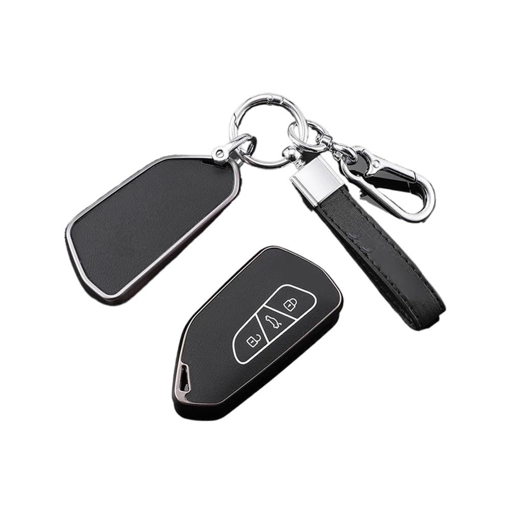 Schlüsselhülle TPU Leder Auto Fernbedienung Schlüssel Fall Fob Abdeckung Halter Shell Für Golf 8 ID.3 ID.4 MK4 MK8 2022 2021 Für GTI R Zubehör Auto Schlüsselgehäuse(Black ring1) von CNMVCJSAR