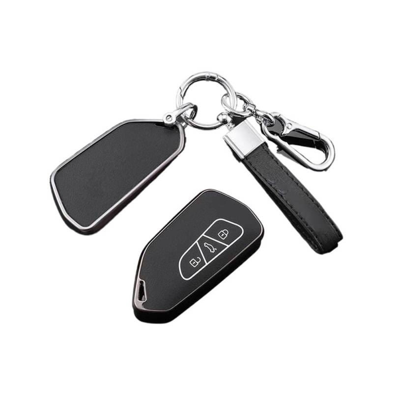 Schlüsselhülle TPU Leder Auto Fernbedienung Schlüssel Fall Fob Abdeckung Halter Shell Für Golf 8 ID.3 ID.4 MK4 MK8 2022 2021 Für GTI R Zubehör Auto Schlüsselgehäuse(Black ring1) von CNMVCJSAR