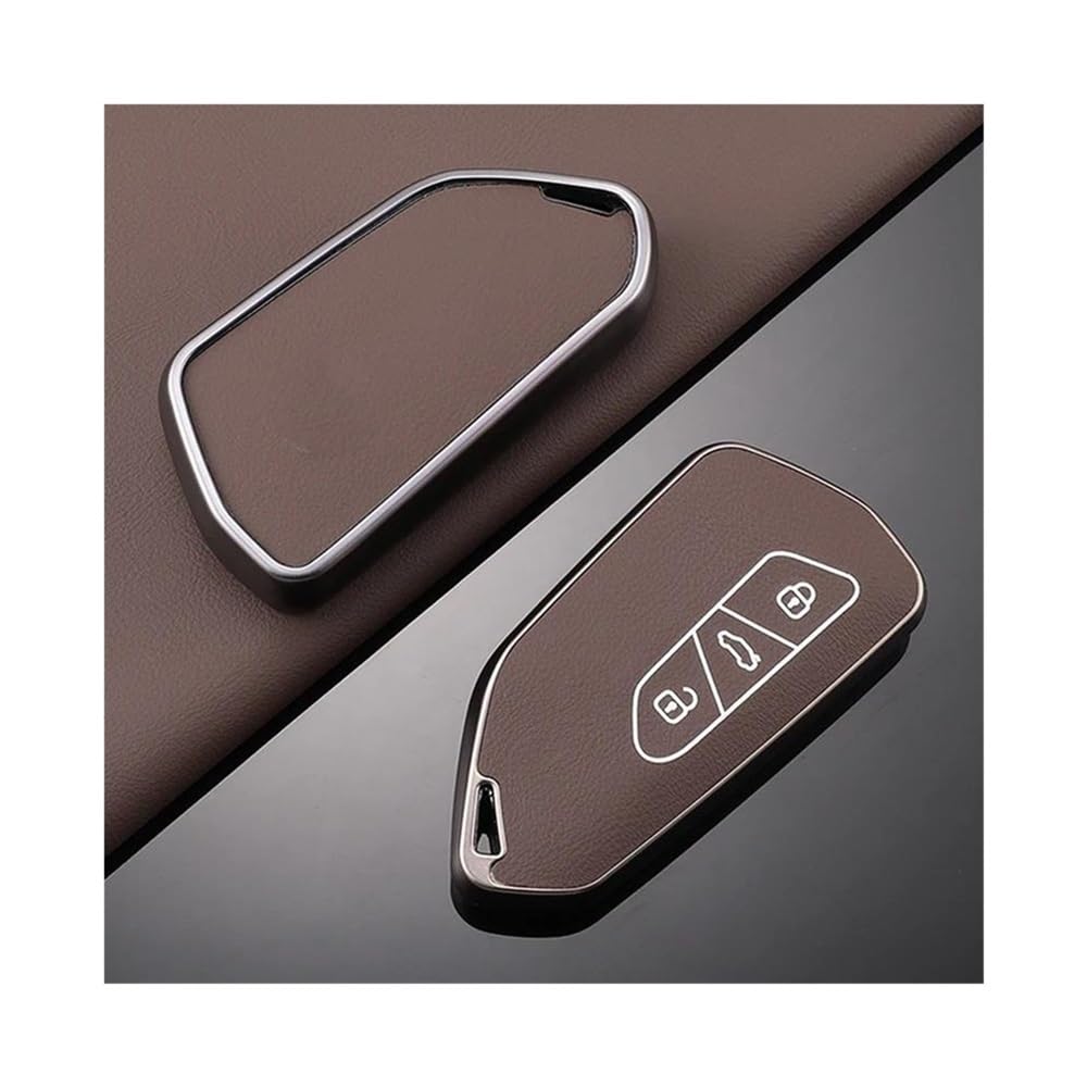 Schlüsselhülle TPU Leder Auto Fernbedienung Schlüssel Fall Fob Abdeckung Halter Shell Für Golf 8 ID.3 ID.4 MK4 MK8 2022 2021 Für GTI R Zubehör Auto Schlüsselgehäuse(Borwn) von CNMVCJSAR