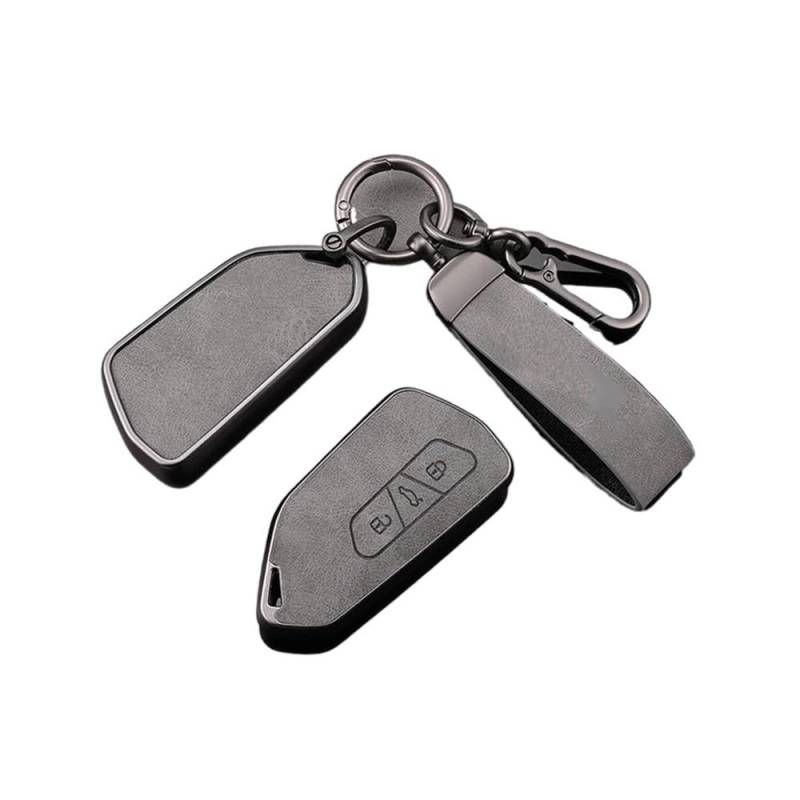 Schlüsselhülle TPU Leder Auto Fernbedienung Schlüssel Fall Fob Abdeckung Halter Shell Für Golf 8 ID.3 ID.4 MK4 MK8 2022 2021 Für GTI R Zubehör Auto Schlüsselgehäuse(Grey Ring) von CNMVCJSAR