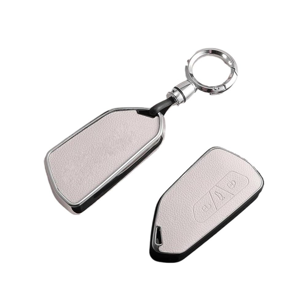 Schlüsselhülle TPU Leder Auto Fernbedienung Schlüssel Fall Fob Abdeckung Halter Shell Für Golf 8 ID.3 ID.4 MK4 MK8 2022 2021 Für GTI R Zubehör Auto Schlüsselgehäuse(White Chain) von CNMVCJSAR