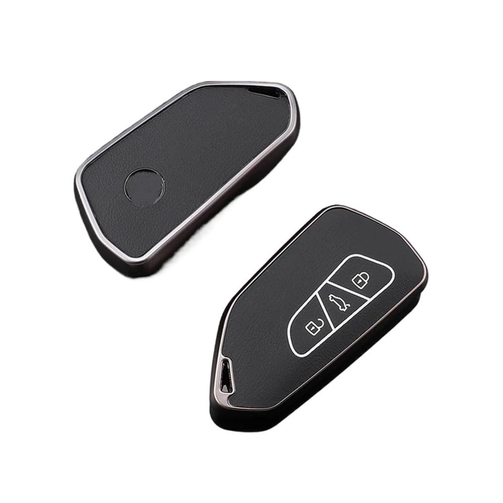 Schlüsselhülle TPU Leder Auto Fernbedienung Schlüssel Fall Fob Abdeckung Halter Shell Für Golf 8 ID.3 ID.4 MK4 MK8 2022 2021 Für GTI R Zubehör Auto Schlüsselgehäuse(Zwart) von CNMVCJSAR