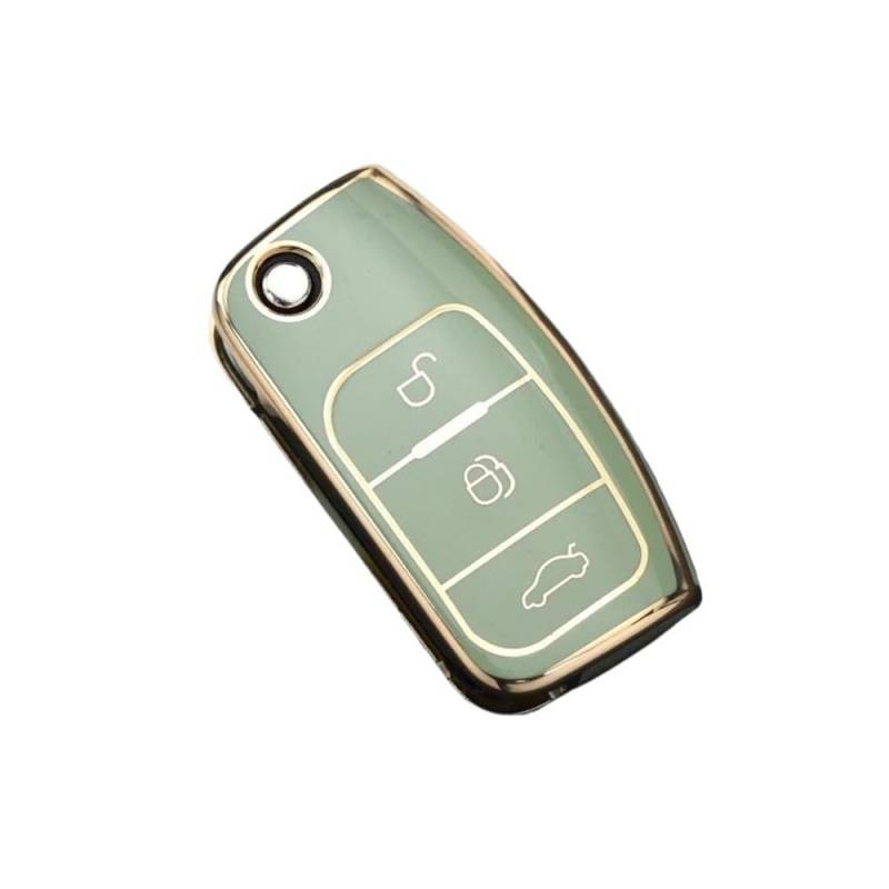 Schlüsselhülle TPU Shell Für Ford Für Fiesta Für Focus Für Ecosport Für Kuga Für Escape Für Falcon Für C-Max Für Territory Auto Flip Key Case Cover Zubehör Auto Schlüsselgehäuse(10) von CNMVCJSAR