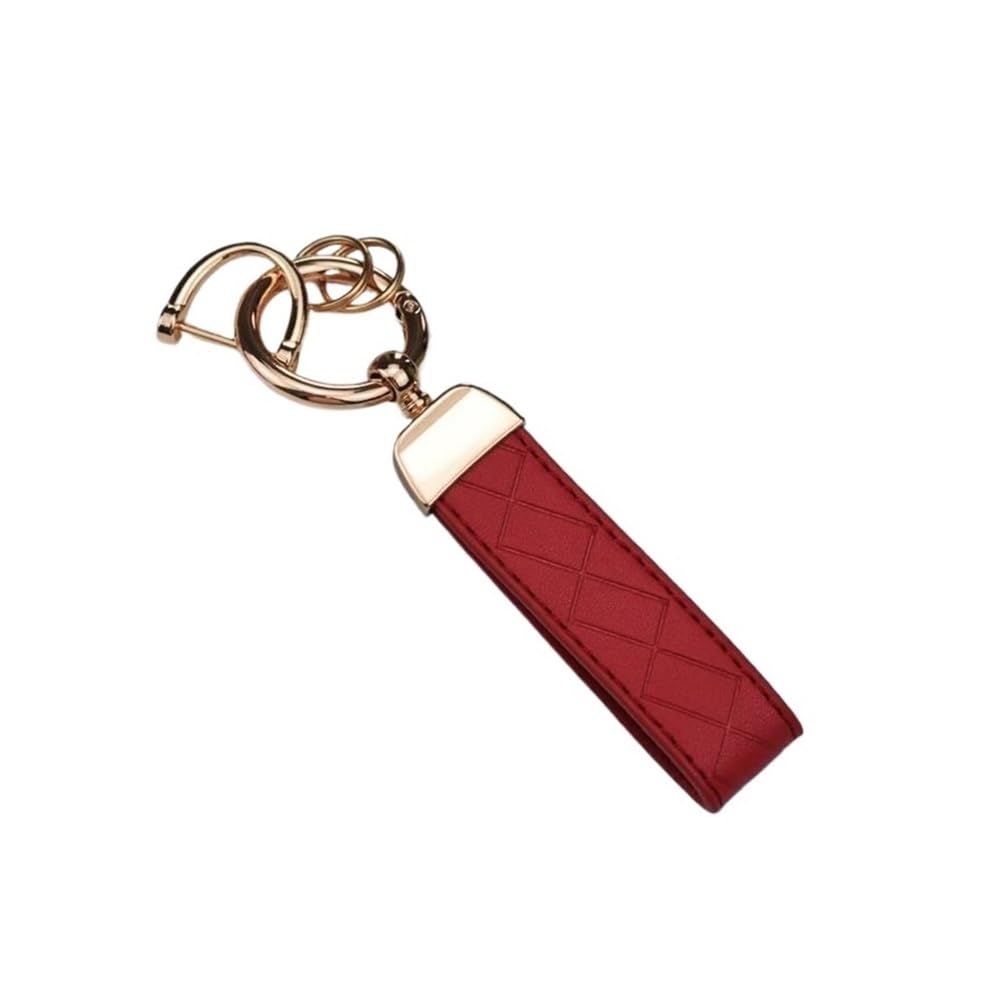 Schlüsselhülle TPU Shell Für Ford Für Fiesta Für Focus Für Ecosport Für Kuga Für Escape Für Falcon Für C-Max Für Territory Auto Flip Key Case Cover Zubehör Auto Schlüsselgehäuse(Red Keychain) von CNMVCJSAR