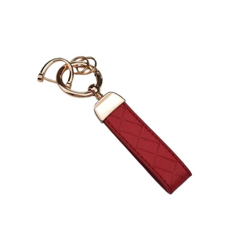 Schlüsselhülle TPU Shell Für Ford Für Fiesta Für Focus Für Ecosport Für Kuga Für Escape Für Falcon Für C-Max Für Territory Auto Flip Key Case Cover Zubehör Auto Schlüsselgehäuse(Red Keychain) von CNMVCJSAR
