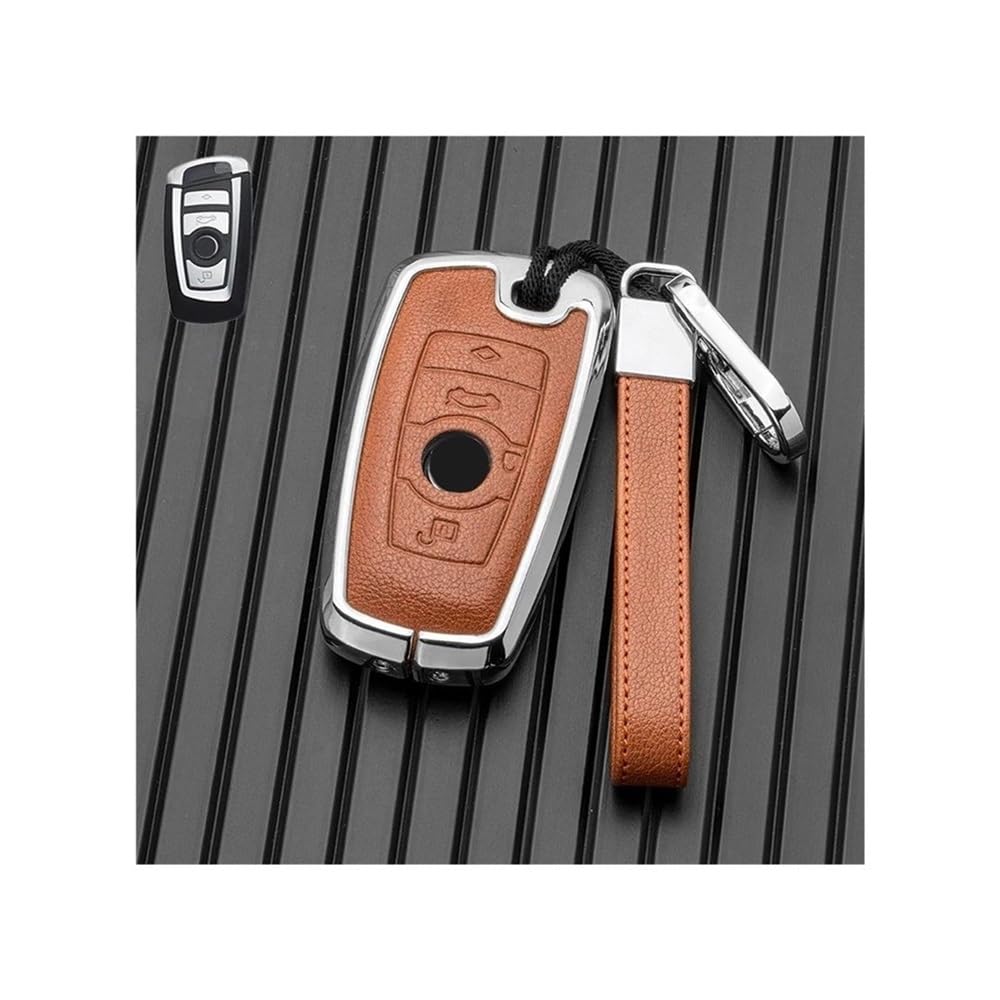 Schlüsselhülle Tasche Shell Zubehör Halter Für 520 F10 F30 F18 118i 320i 1 3 5 7 Serie X3 F25 X4 M3 M5 Schlüsselbund Metall Auto Schlüssel Fall Abdeckung Auto Schlüsselgehäuse(5) von CNMVCJSAR