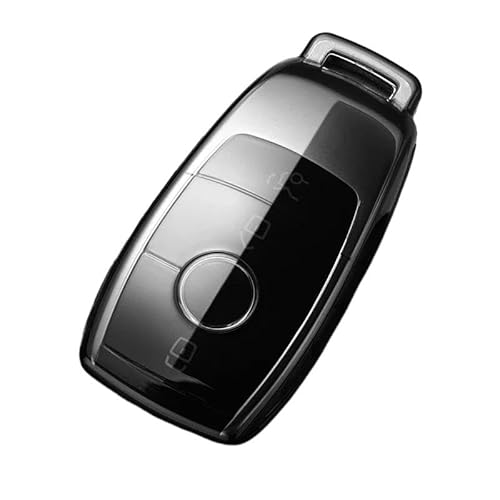 Schlüsselhülle Transparente TPU-Autoschlüsselabdeckung, Schutzhülle Für AEG GLS-Klasse W177 W205 W213 W222 G63 X167 Für Maybach Auto Schlüsselgehäuse(Transparent Black) von CNMVCJSAR