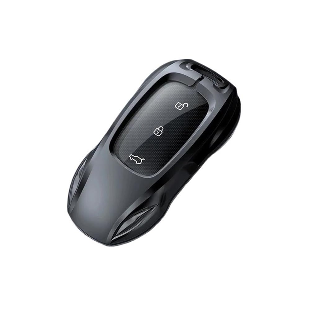 Schlüsselhülle Zinklegierung Silber Autoschlüssel Schutzschale Cartoon Smart Remote Key Cover Autozubehör Für LiXiang L9 L8 Pro L7 2019-2023 Auto Schlüsselgehäuse(Gray Style A) von CNMVCJSAR