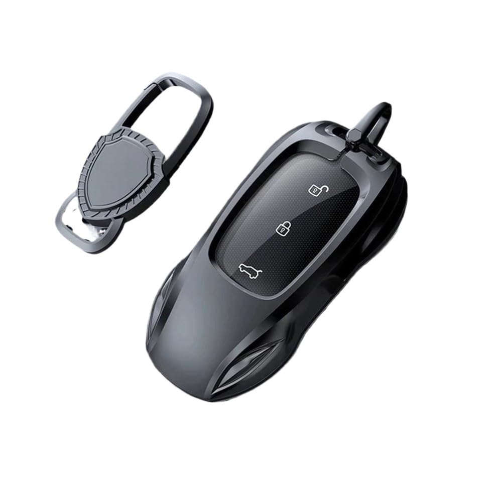Schlüsselhülle Zinklegierung Silber Autoschlüssel Schutzschale Cartoon Smart Remote Key Cover Autozubehör Für LiXiang L9 L8 Pro L7 2019-2023 Auto Schlüsselgehäuse(Gray Style A -1) von CNMVCJSAR