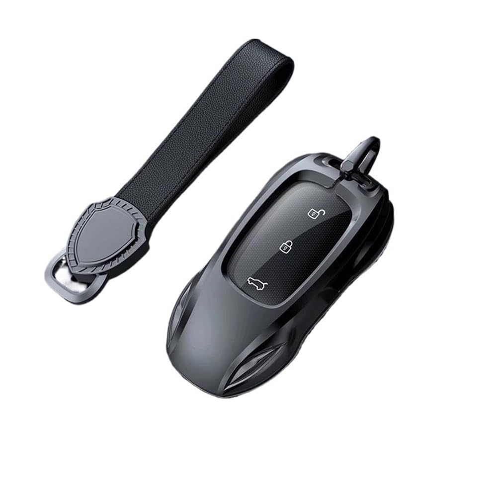 Schlüsselhülle Zinklegierung Silber Autoschlüssel Schutzschale Cartoon Smart Remote Key Cover Autozubehör Für LiXiang L9 L8 Pro L7 2019-2023 Auto Schlüsselgehäuse(Gray Style A -2) von CNMVCJSAR