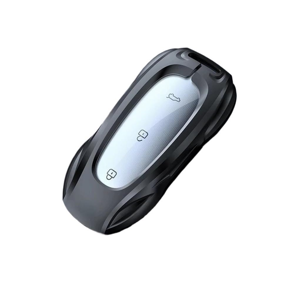Schlüsselhülle Zinklegierung Silber Autoschlüssel Schutzschale Cartoon Smart Remote Key Cover Autozubehör Für LiXiang L9 L8 Pro L7 2019-2023 Auto Schlüsselgehäuse(Gray Style B) von CNMVCJSAR