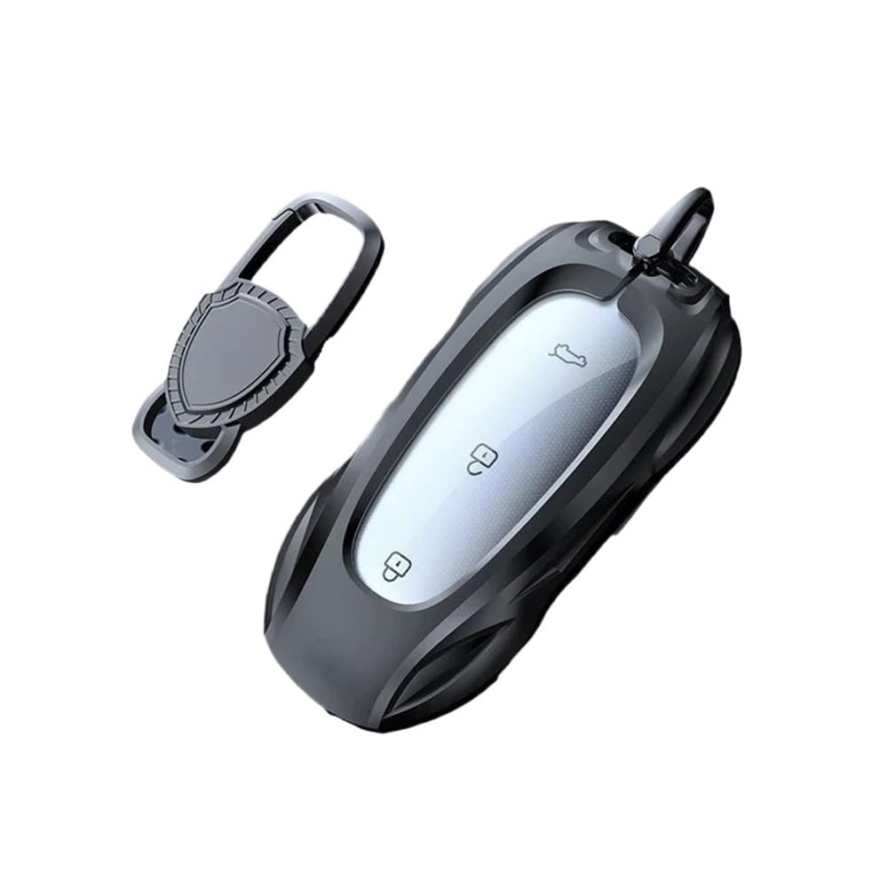 Schlüsselhülle Zinklegierung Silber Autoschlüssel Schutzschale Cartoon Smart Remote Key Cover Autozubehör Für LiXiang L9 L8 Pro L7 2019-2023 Auto Schlüsselgehäuse(Gray Style b -1) von CNMVCJSAR