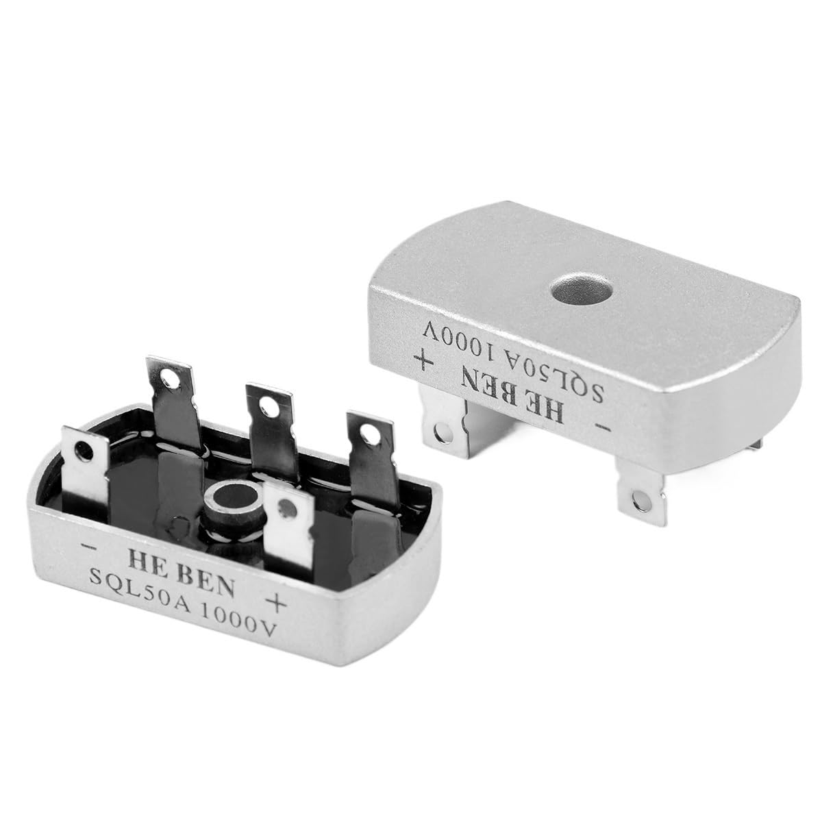 1Pcs Three Phase Rectifiers Bridge Pile SQL50A 1000V Bridge Aluminum Metal Case 3 Phase Diode Bridge von CNTUSRXT
