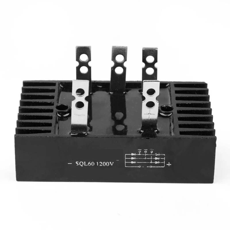 1Pcs Three Phase Rectifiers Bridge Pile SQL60A Aluminum Metal Case 3 Phase Diode Bridge von CNTUSRXT