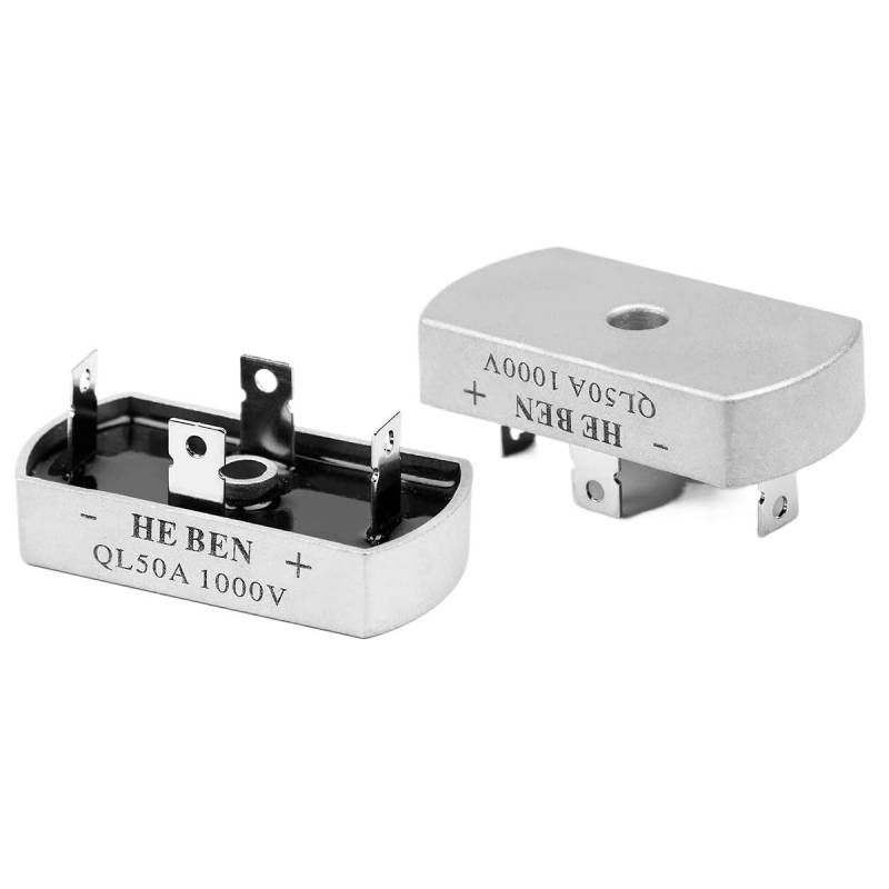 2Pcs Three Phase Rectifiers Bridge Pile QL50A Bridge Diode Rectifier Aluminum Metal Case 3 Phase Diode Bridge von CNTUSRXT