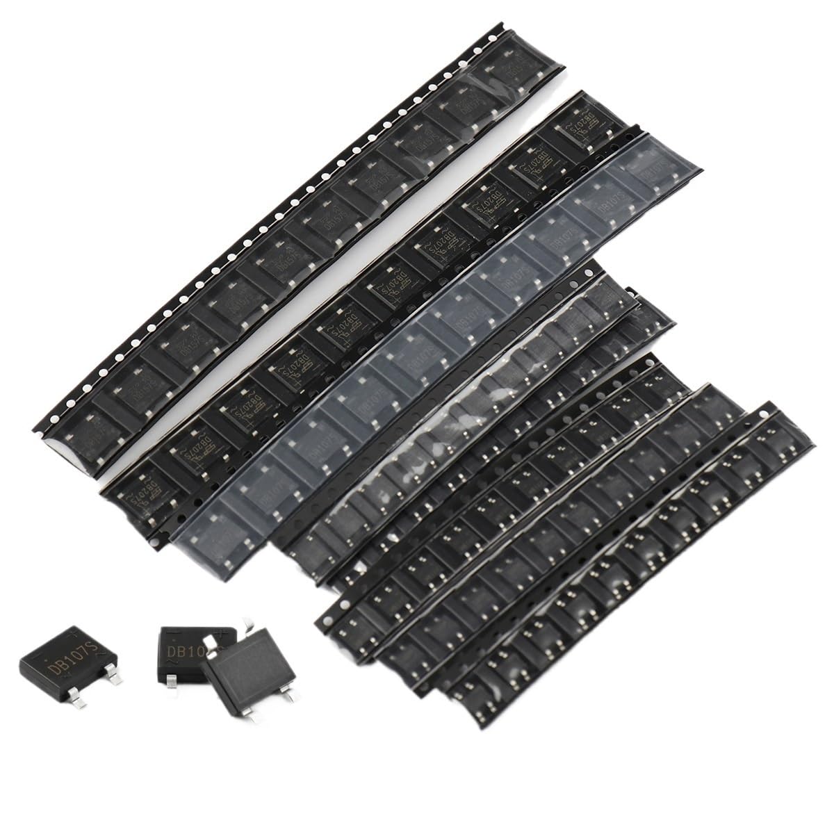 80Pcs/Lot DB207S Rectifier Bridge SOP-4 Patch Bridge Stack 2A1000V Bridge Stack 8Values x 10Pcs Assorstment Kit von CNTUSRXT