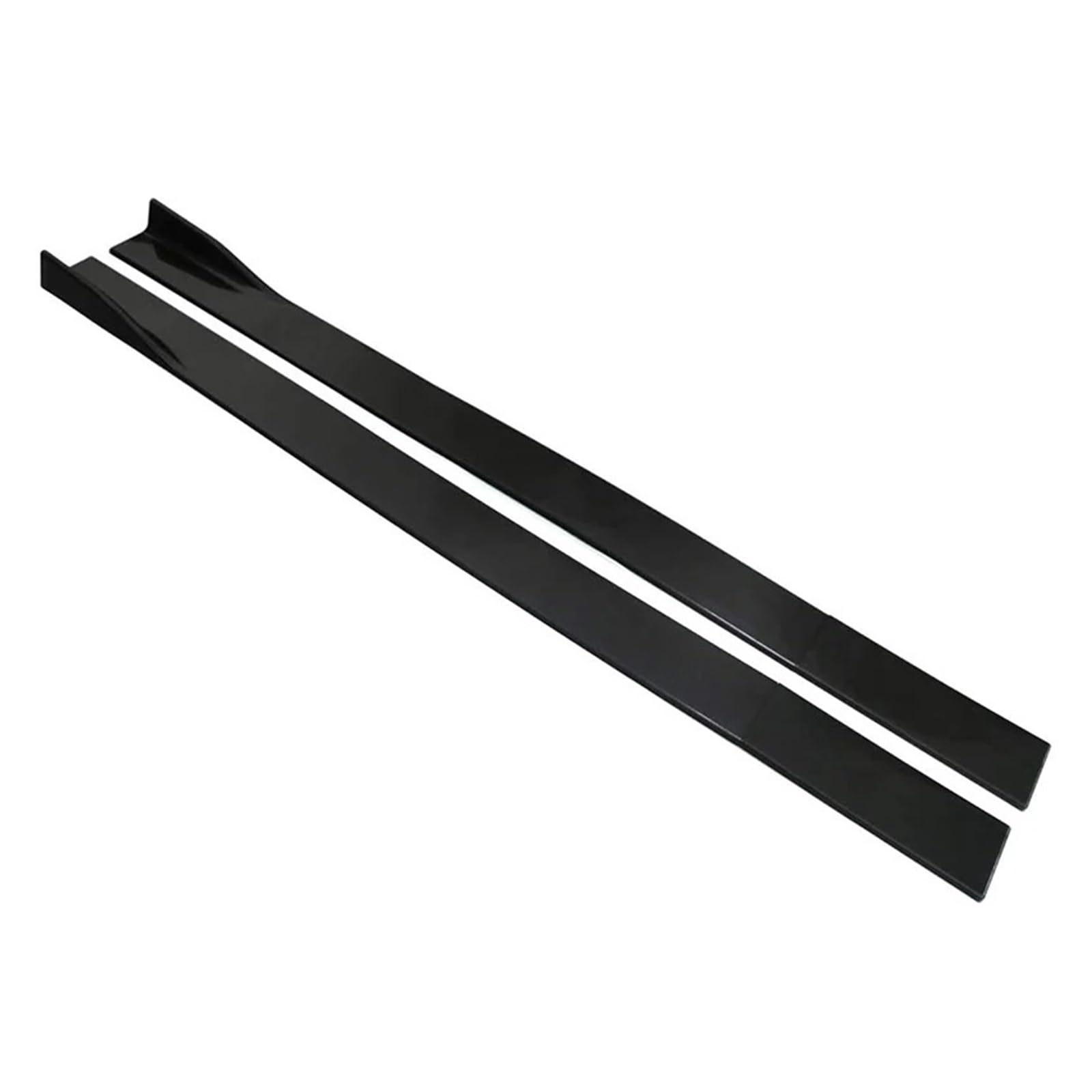 Auto-Seitenschweller, 2,2 m / 86,6 Universal-Seitenschwellerverlängerungen, Auto-Seitenschweller, Winglet-Splitter, Lippe, kompatibel for BMW E39 E46 E53 E90 E92 E93 E60 E61 X5(Glossy Black) von CNZLUVNS