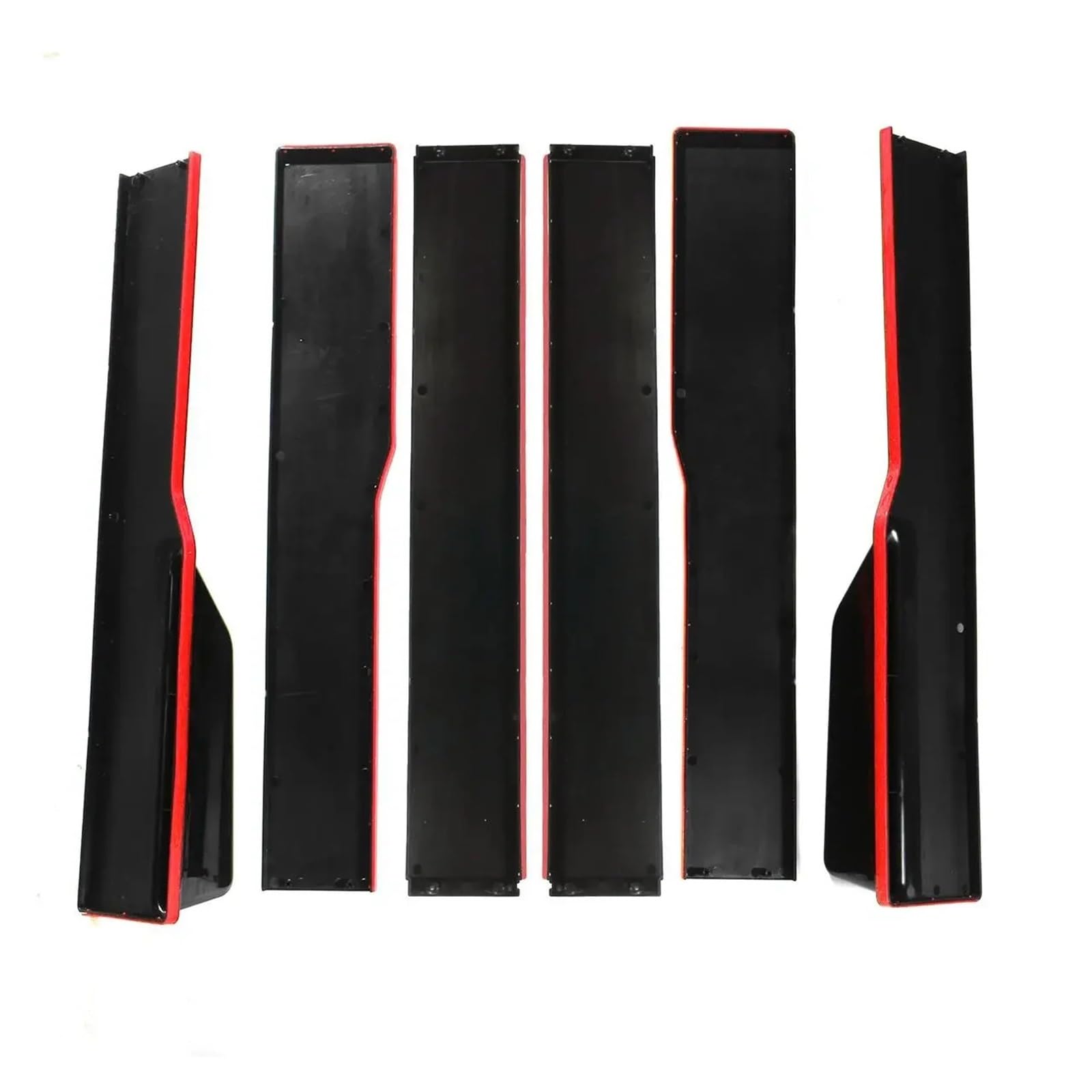 Auto-Seitenschweller, 2,2 m Auto-Seitenschweller, kompatibel mit Autos, Erweiterungen, Universal-Lippensplitter, Lippe for Audi A3, A4, A5, A6, A7, A7, A8, Q3, Q5, Q7, RS5, RS6, RS7, S3, S4, TT(Red) von CNZLUVNS