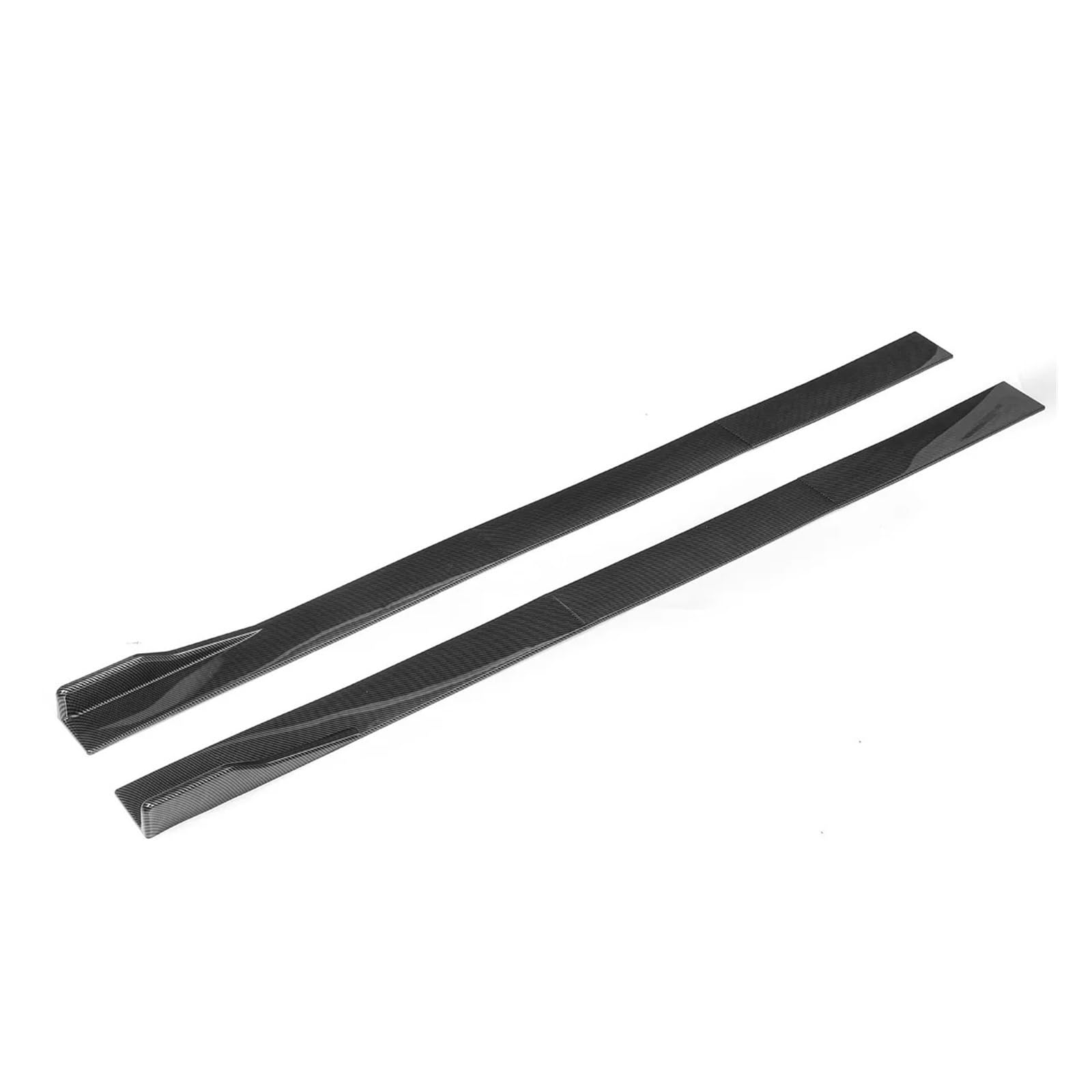 Auto-Seitenschweller, 2m Auto Seite Rock Splitter Winglet Seite Flügel Stoßstange Lippe Kompatibel for VW for Polo for GOLF Mk5 Mk6 mk7 for Jetta for Passat(Carbon Fiber Look) von CNZLUVNS