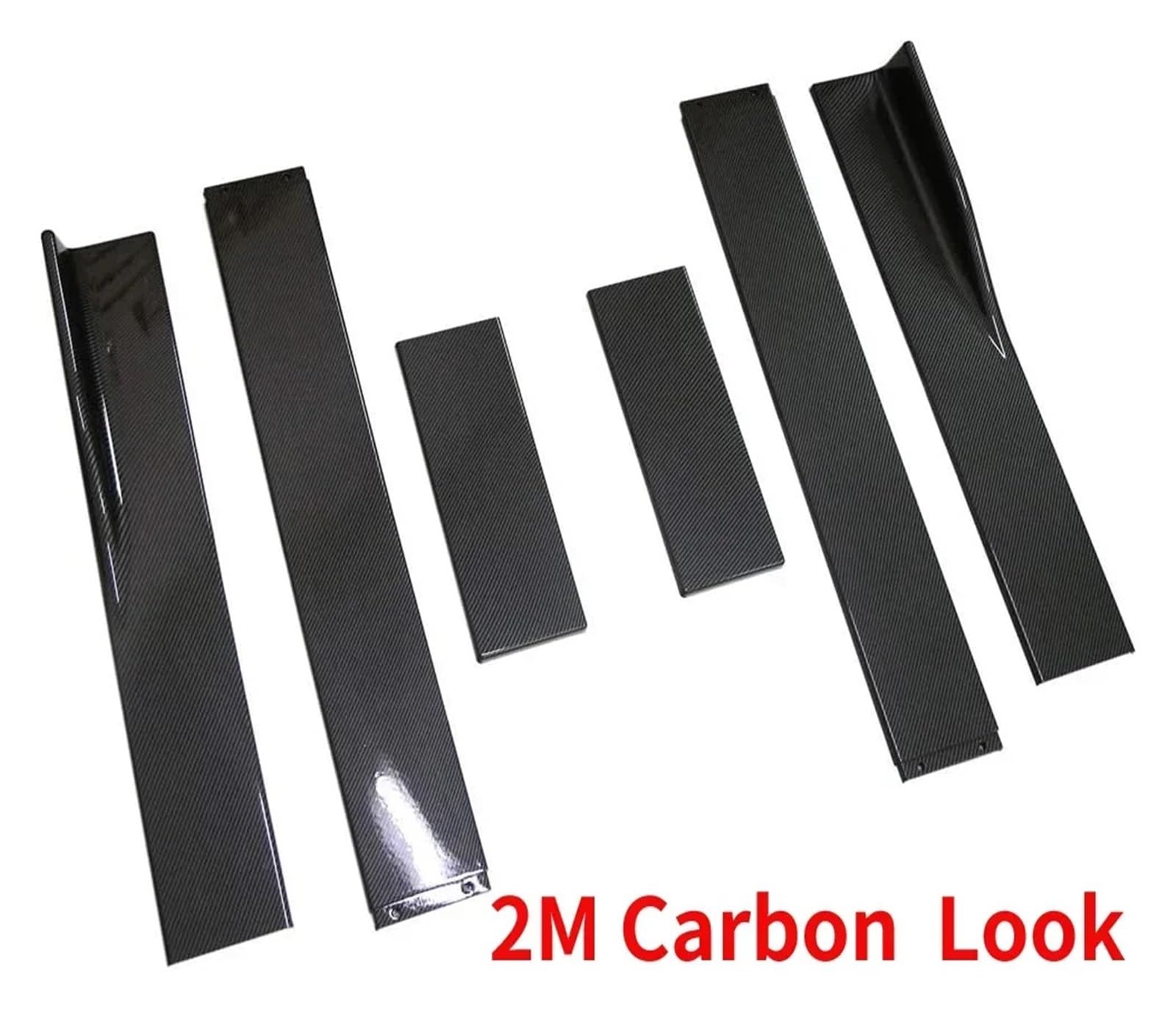 Auto-Seitenschweller, 78,7" / 86,6" Seitenschwellerverlängerung Rocker Splitter Diffusor Winglet Wings Body Kit Kompatibel for KIA Stinger 2018-2023 Autozubehör(78.7in Carbon Look) von CNZLUVNS