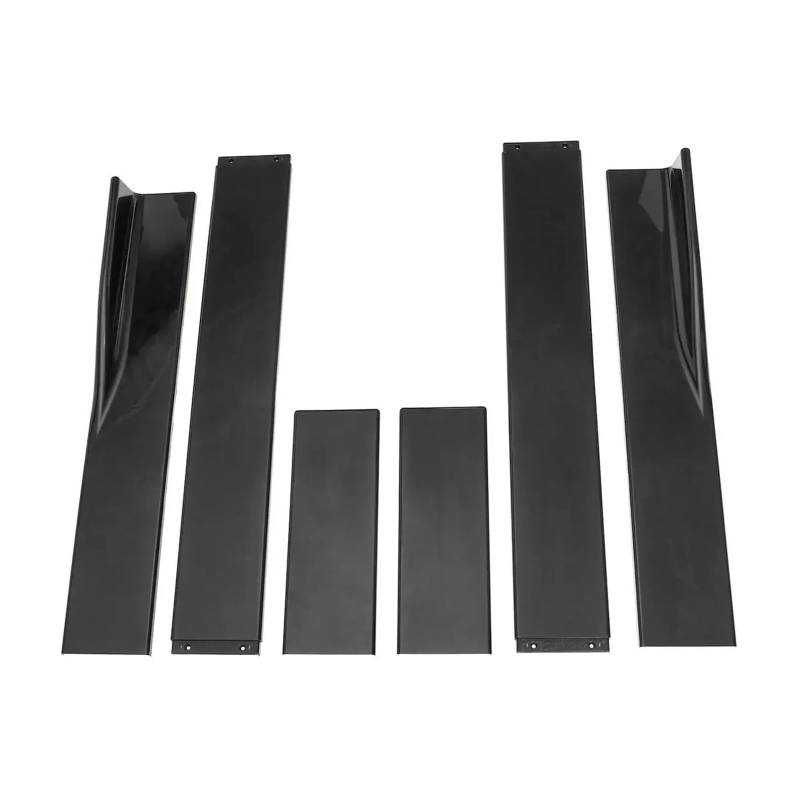 Auto-Seitenschweller, 78,7"/86,6" Seitenschweller kompatibel for AUDI A4 B 8,5 2013 2014 2015 2016 Verlängerung Splitter Schürze Lippensplitter Winglet Autozubehör(86.6in Black) von CNZLUVNS
