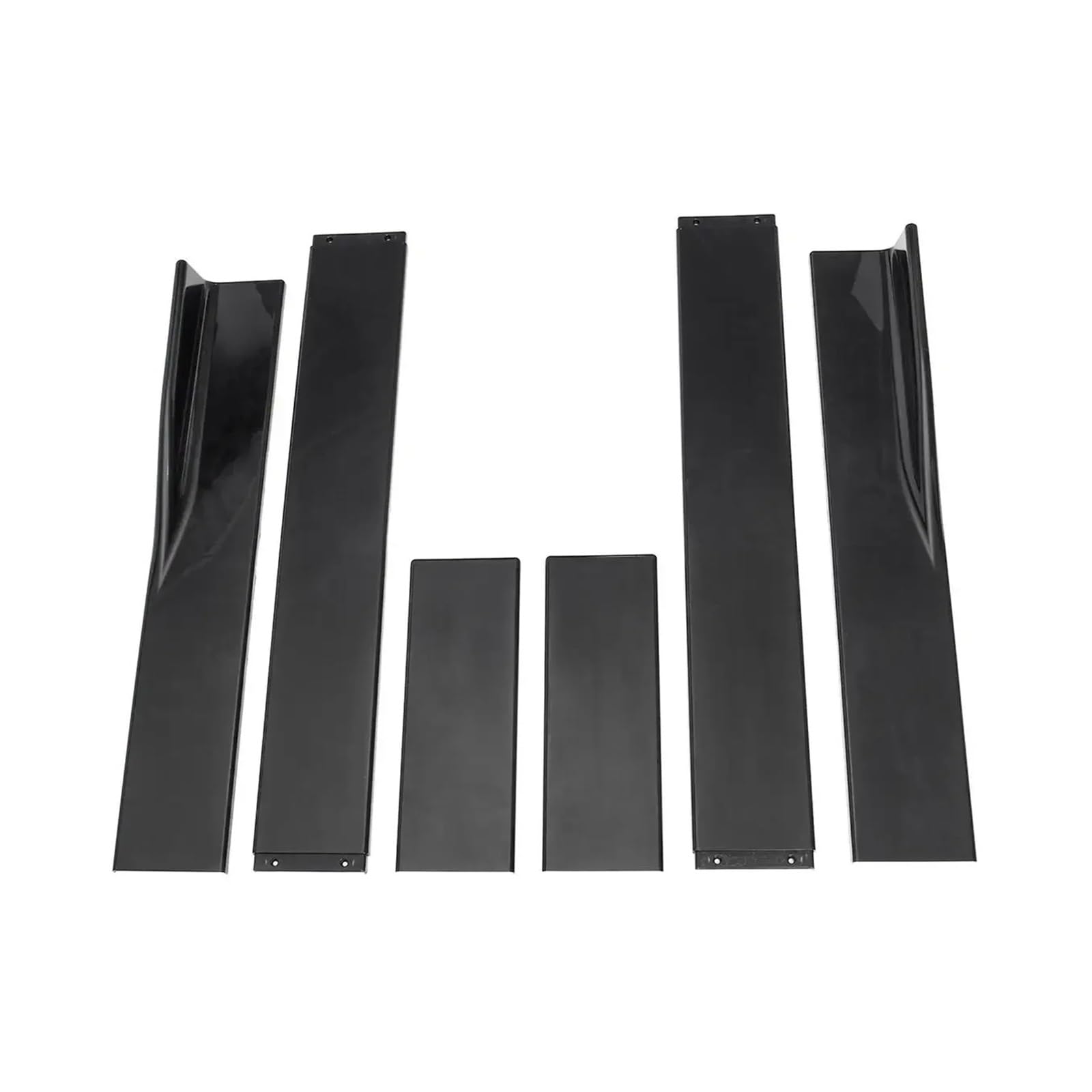 Auto-Seitenschweller, 78,7" 86,6" Kompatibel for Subaru WRX STI 2015-2021 Seitenschweller Universalverlängerung Splitter Schürze Splitter Winglet Body Kit Autozubehör(86.6IN Black) von CNZLUVNS