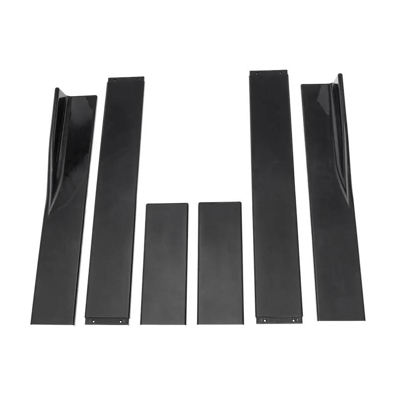 Auto-Seitenschweller, 78,7" 86,6" kompatibel for VW Golf MK5 MK6 GTD GTI TDI TSI GTI MK7 CC Seitenschweller Universalverlängerung Splitter Schürze Splitter Winglet Abdeckung(78.7in Black) von CNZLUVNS