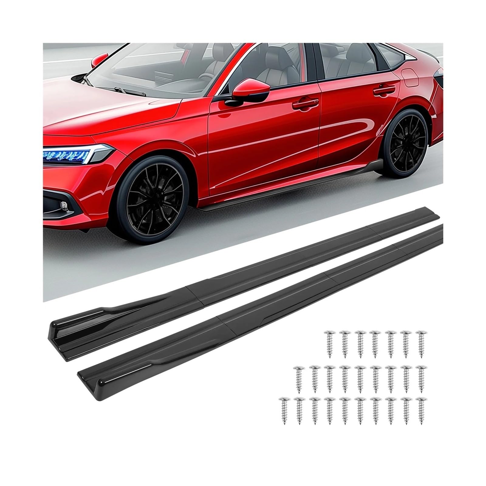 Auto-Seitenschweller, 86,6“ Seitenschweller Universal kompatibel for BMW F10 5 Series 535i 528i Sport 2011–2016 Verlängerung Body Kit Schürze Winglet Autozubehör Auto-Seitenschweller, 86,6“ Seitenschweller Universal kompatibel for BMW F10 5 Series 535i 528i Sport 2011–2016 Verlängerung Body Kit Schürze Winglet Autozubehör von CNZLUVNS