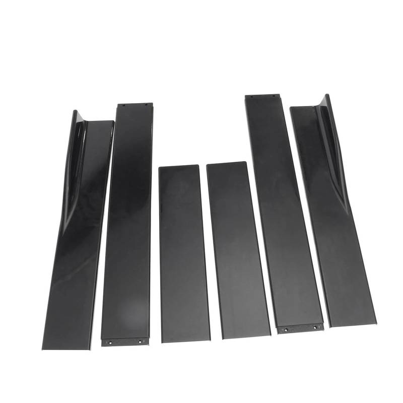 Auto-Seitenschweller, 86,6" Seitenschwellerverlängerung Rocker Splitter Diffusor Winglet Body Kit Kompatibel for 14-20 BMW F32 F33 F36 4 Series Sportwagenzubehör(2.2M Black) von CNZLUVNS